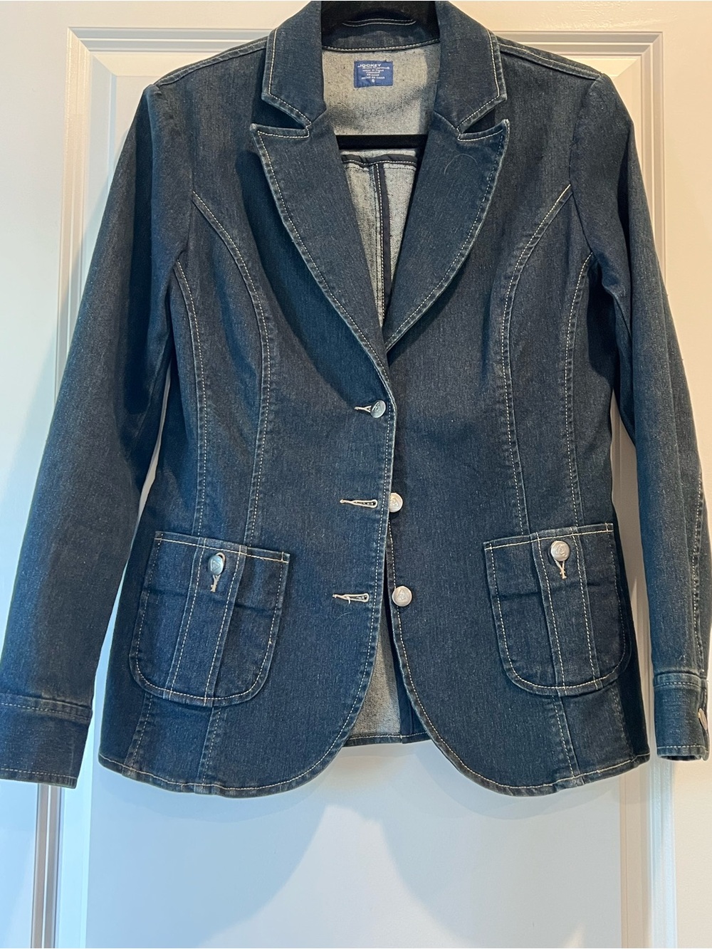Jockey Dark Blue Denim Blazer Jacket